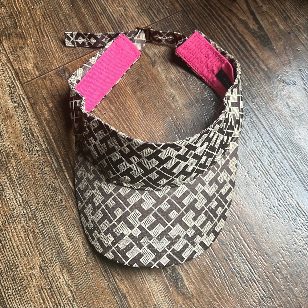 Tommy Hilfiger Tan Brown Adjustable Sun Visor Hat